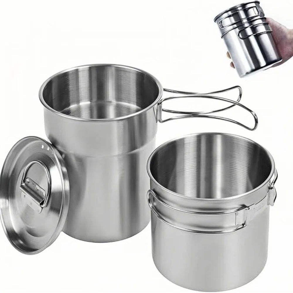 Camping Cooking Pots And Pans - Cangkir Lipat untuk Berkemah, Mug, Panci,