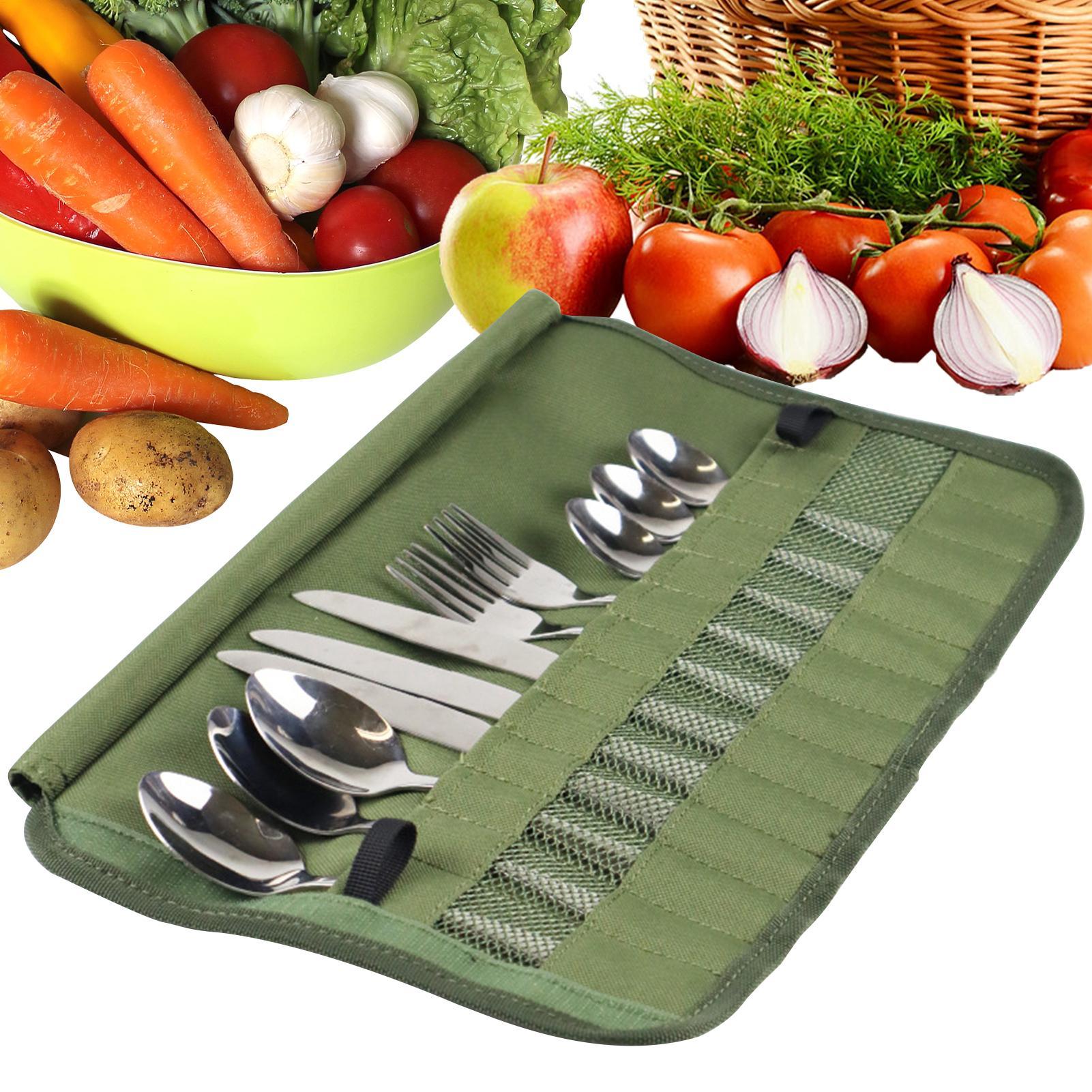 Camping Cooking Utensil Holder - Tas Gulung Peralatan Makan Berkemah Set