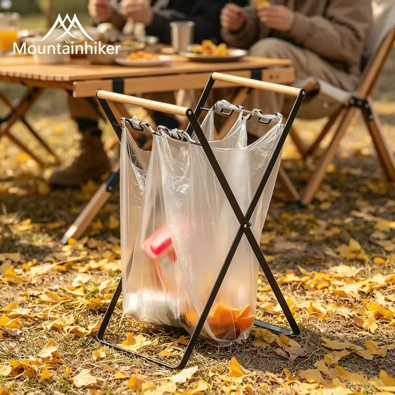 Camping Cooking Utensil Holder - MOUNTAINHIKER Tempat Kantong Sampah Lipat, Rak