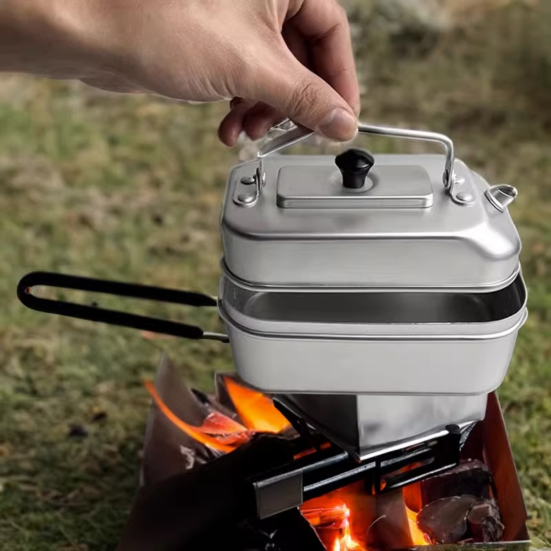 Camping Cooking Pots And Pans - Ketel dapur ultra ringan portabel, ketel