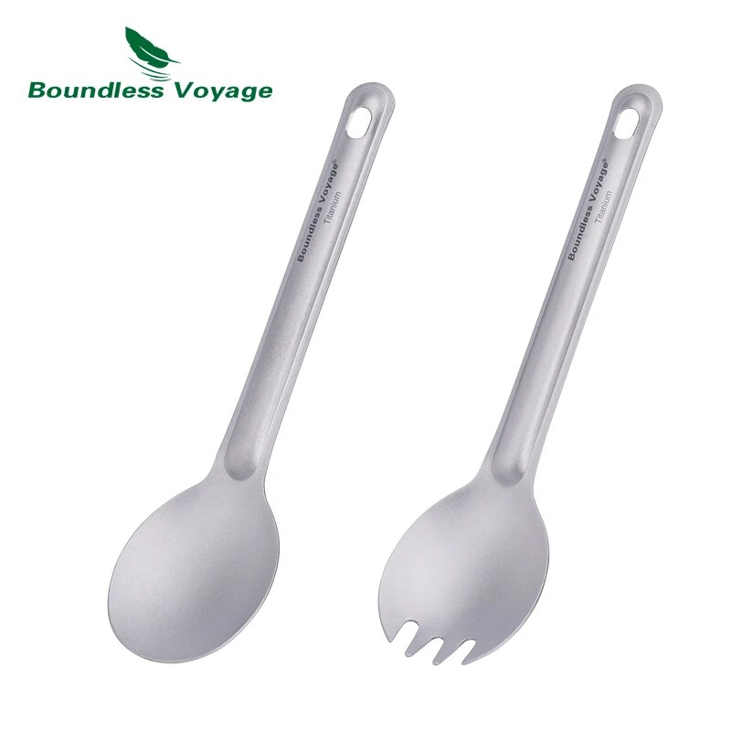Camp Spork Set - Boundless Voyage Titanium sendok bisa digunakan