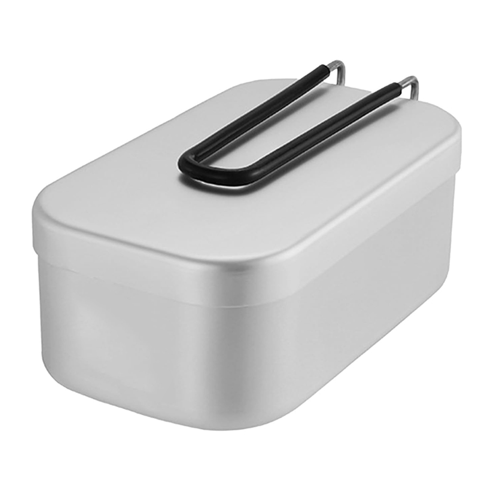 Camping Cooking Food - Kotak makan siang aluminium 800ML, peralatan