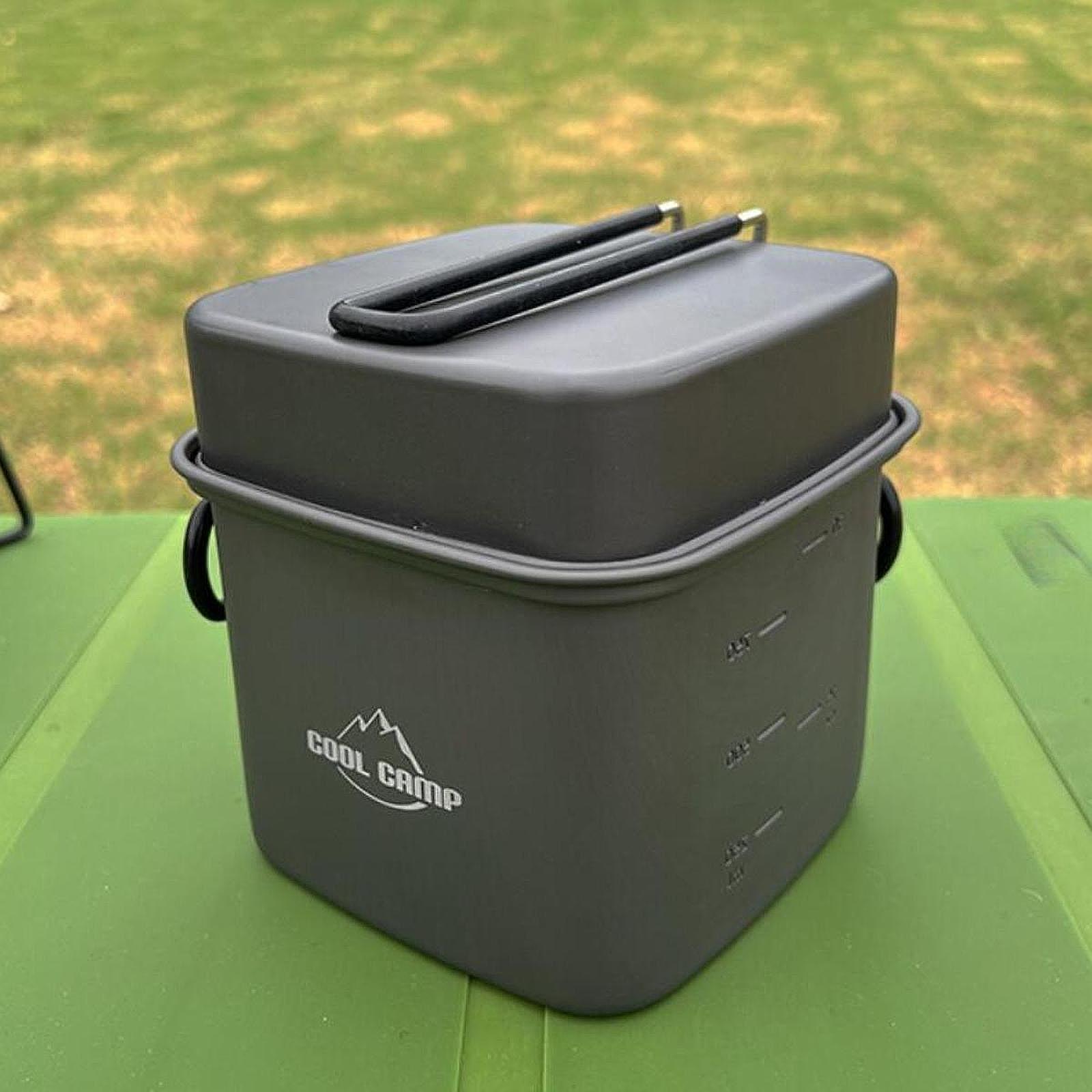 Camping Cooking Pots And Pans - Set Peralatan Masak Camping, Wajan, Perlengkapan