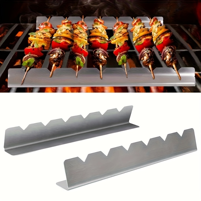 Camping Cooking Utensil Holder - 2 Buah Rak Kebab Tempat Tusuk