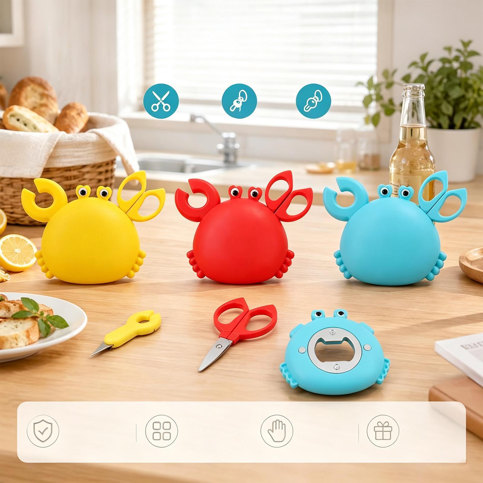 Camping Cooking Utensil Holder - Pembuka Botol Kepiting 4 in 1