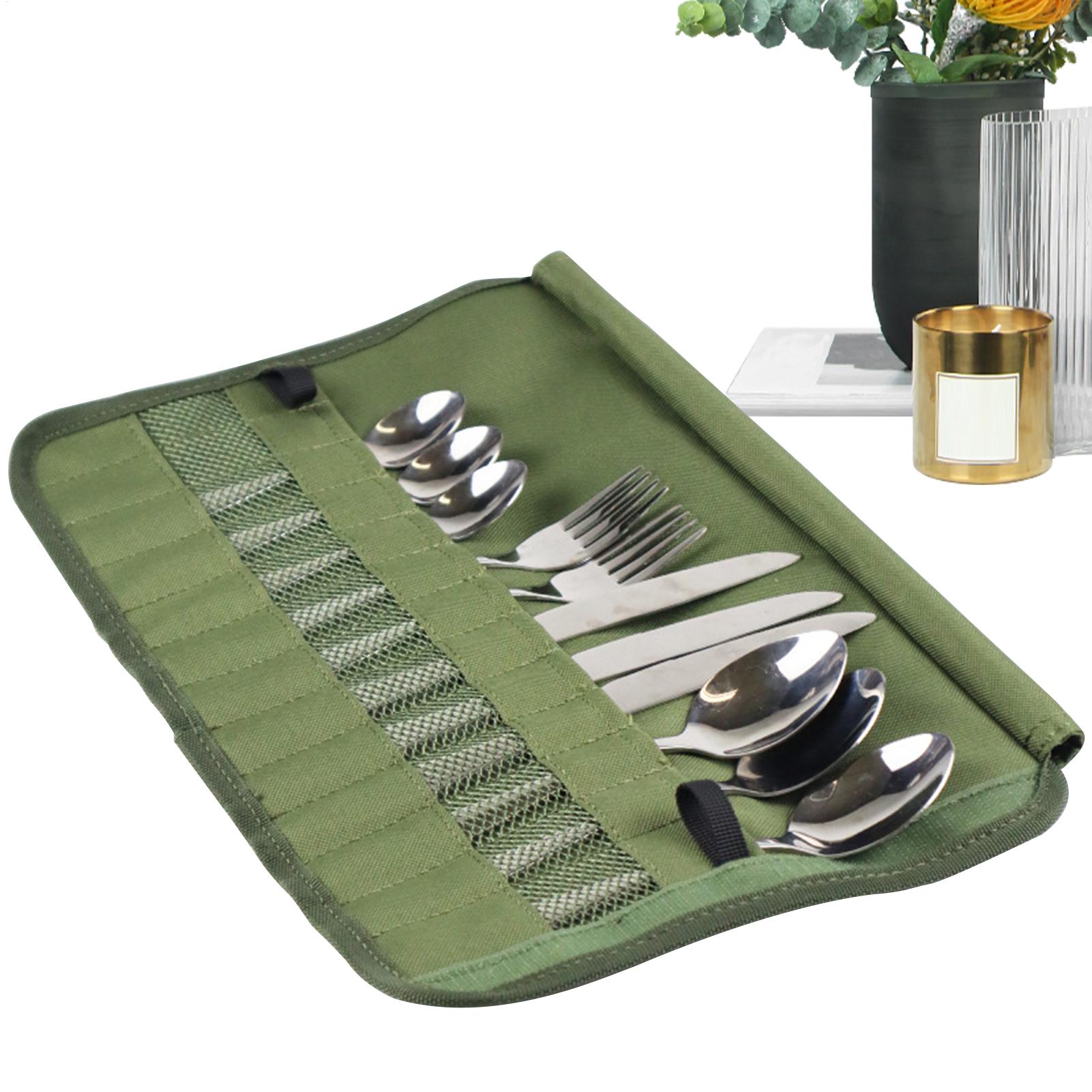Camping Cooking Utensil Holder - Tas Gulung Peralatan Makan Berkemah Organizer