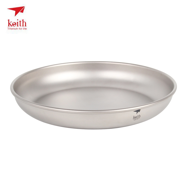 Camping Cooking Meals - Keith Titanium Plate Berkemah Titanium Piring