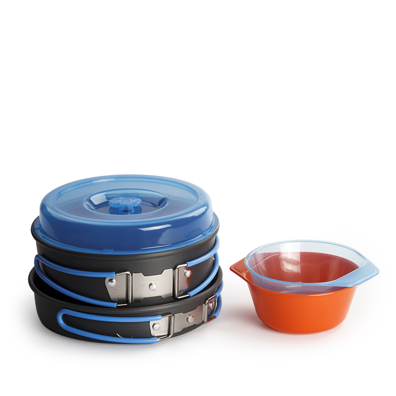 Camping Cooking Pots And Pans - Peralatan Masak Berkemah Kit Mangkuk Panci