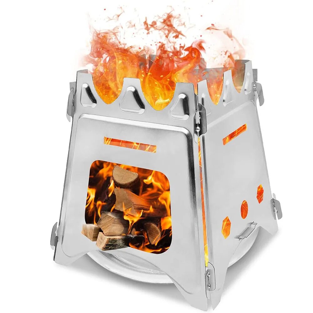 Camping Cooking System - Kompor kayu Kemah portabel, kompor kayu