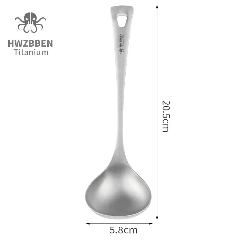 HWZBBEN sendok sup Titanium lu - Camping Cooking System ulasan dan harga