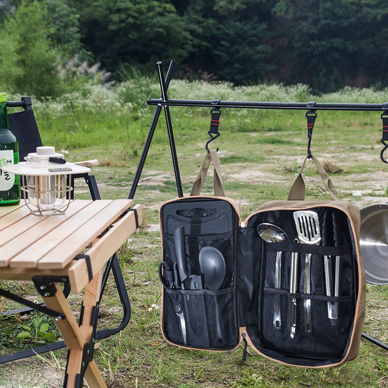 8 Buah Set Peralatan Masak Dap - Camping Cooking Pots And Pans ulasan dan harga