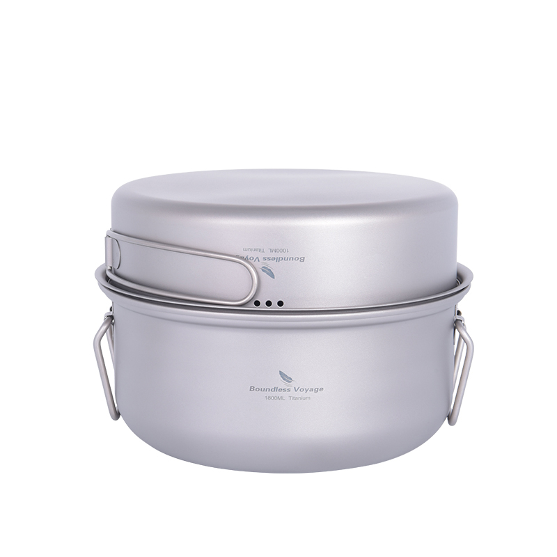 Set Peralatan Masak Titanium B - Camping Cooking Pots And Pans ulasan dan harga