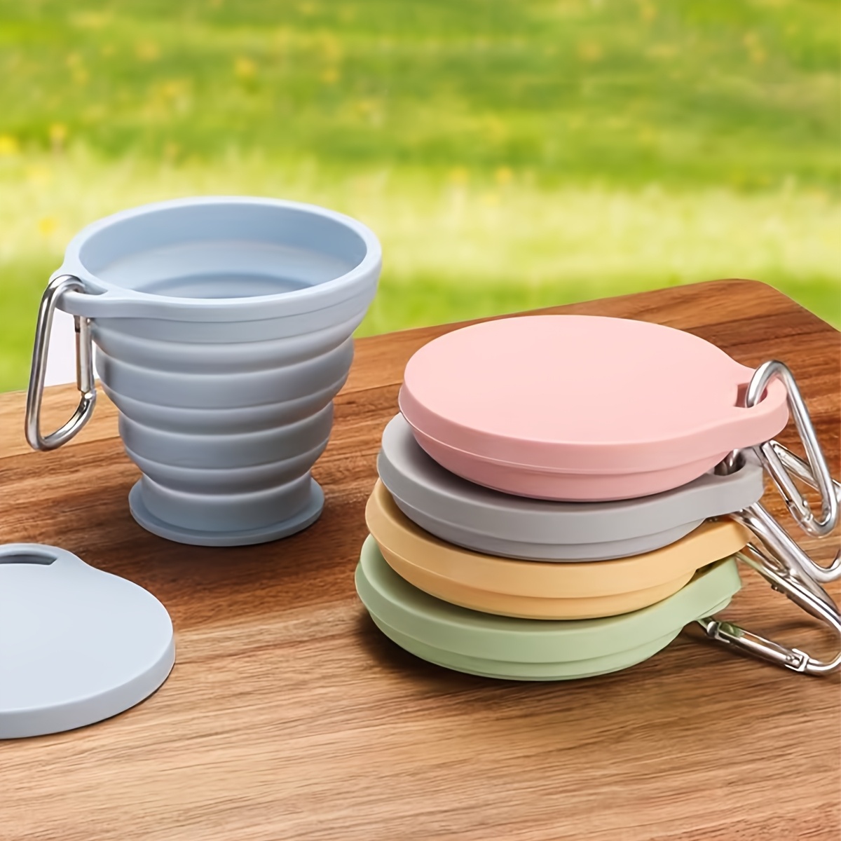 Cangkir Minum Lipat Silikon Fo - Camping Cooking Food ulasan dan harga