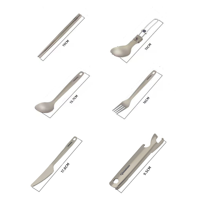 Sendok Garpu Titanium untuk Be - Camp Spork Set ulasan dan harga