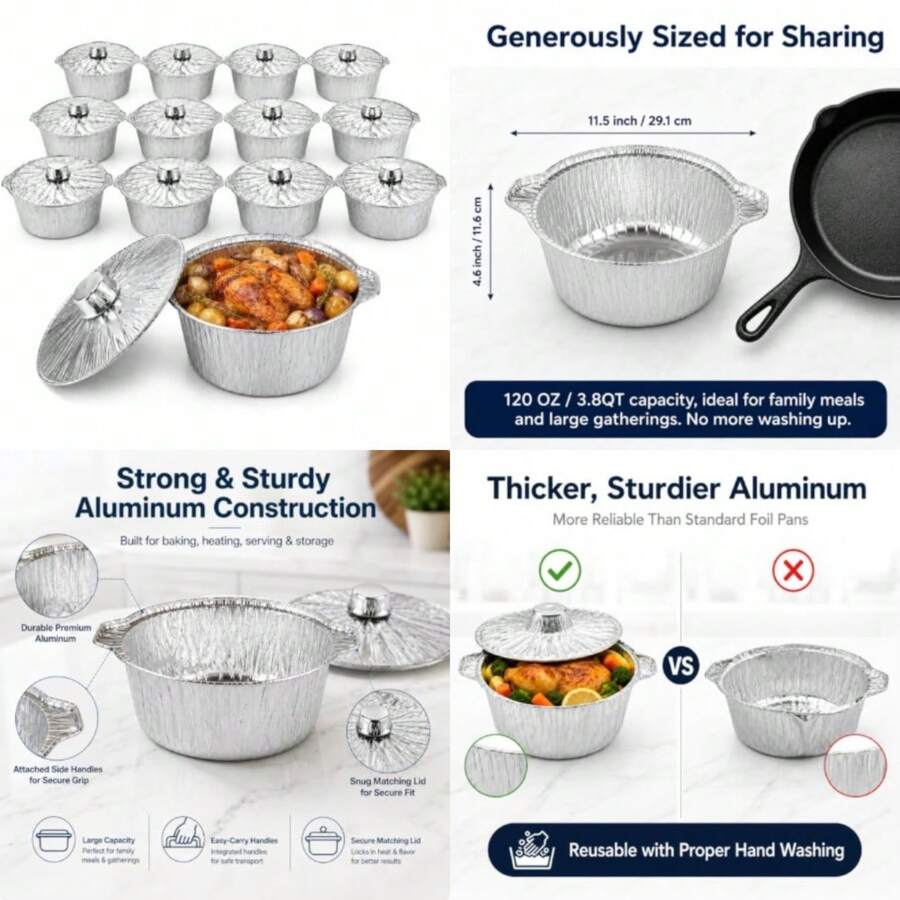 12 Paket Panci Sekali Pakai De - Camping Cooking Pots And Pans ulasan dan harga