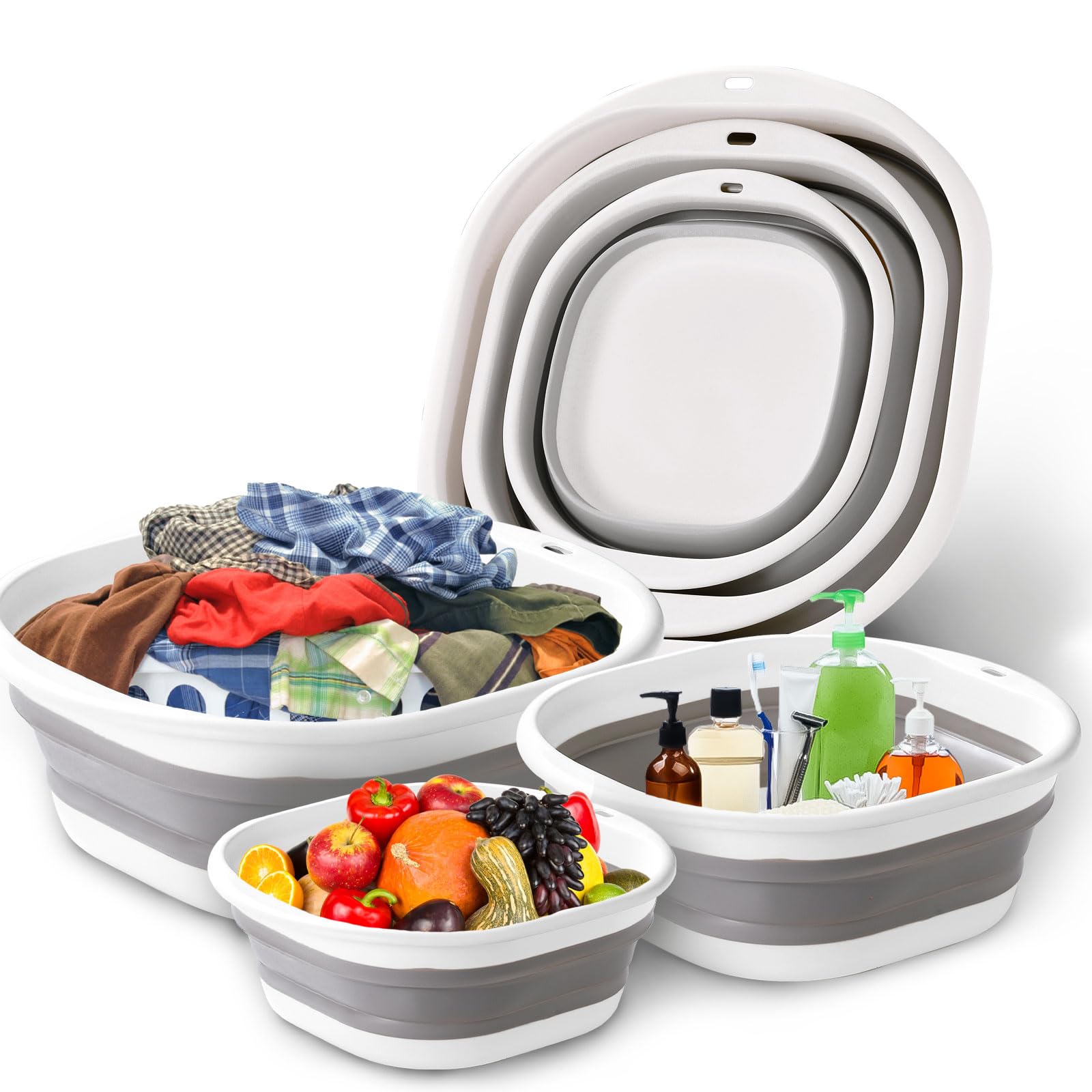3 Pak bak cuci dapat dilipat,  - Camping Cooking Meals ulasan dan harga