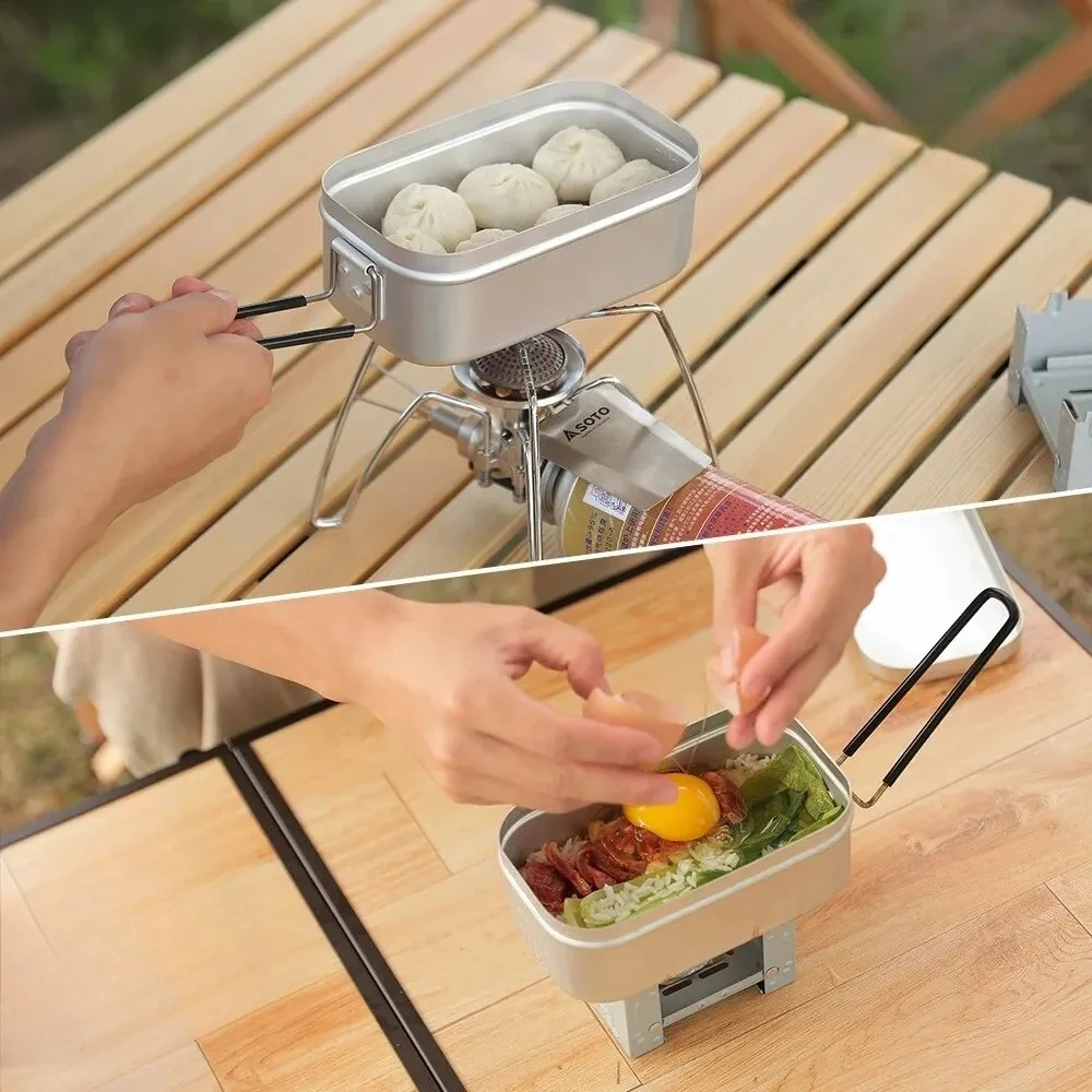 800/1400ML Kotak Makan Siang A - Camping Cooking Meals ulasan dan harga