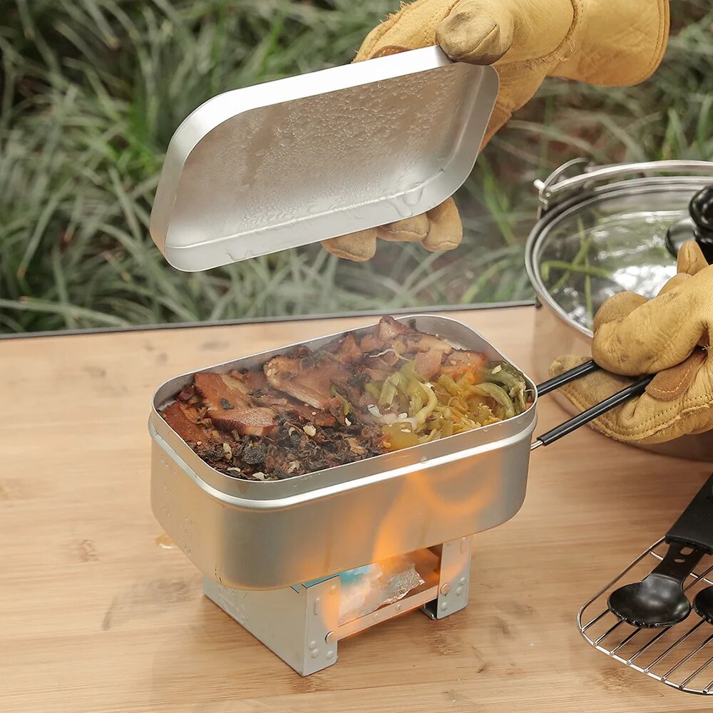 800/1400ML Kotak Makan Siang A - Camping Cooking Meals ulasan dan harga