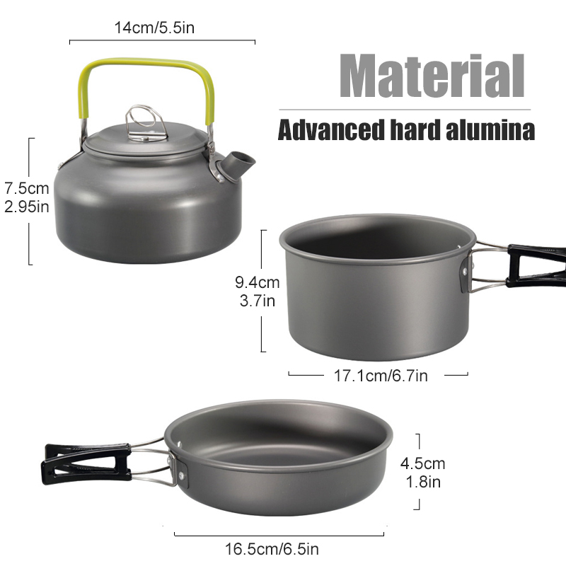 WESTTUNE Peralatan Masak Berke - Camping Cooking Pots And Pans ulasan dan harga