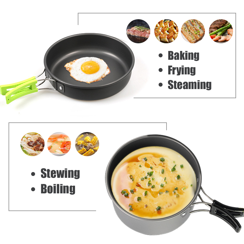 WESTTUNE Peralatan Masak Berke - Camping Cooking Pots And Pans ulasan dan harga