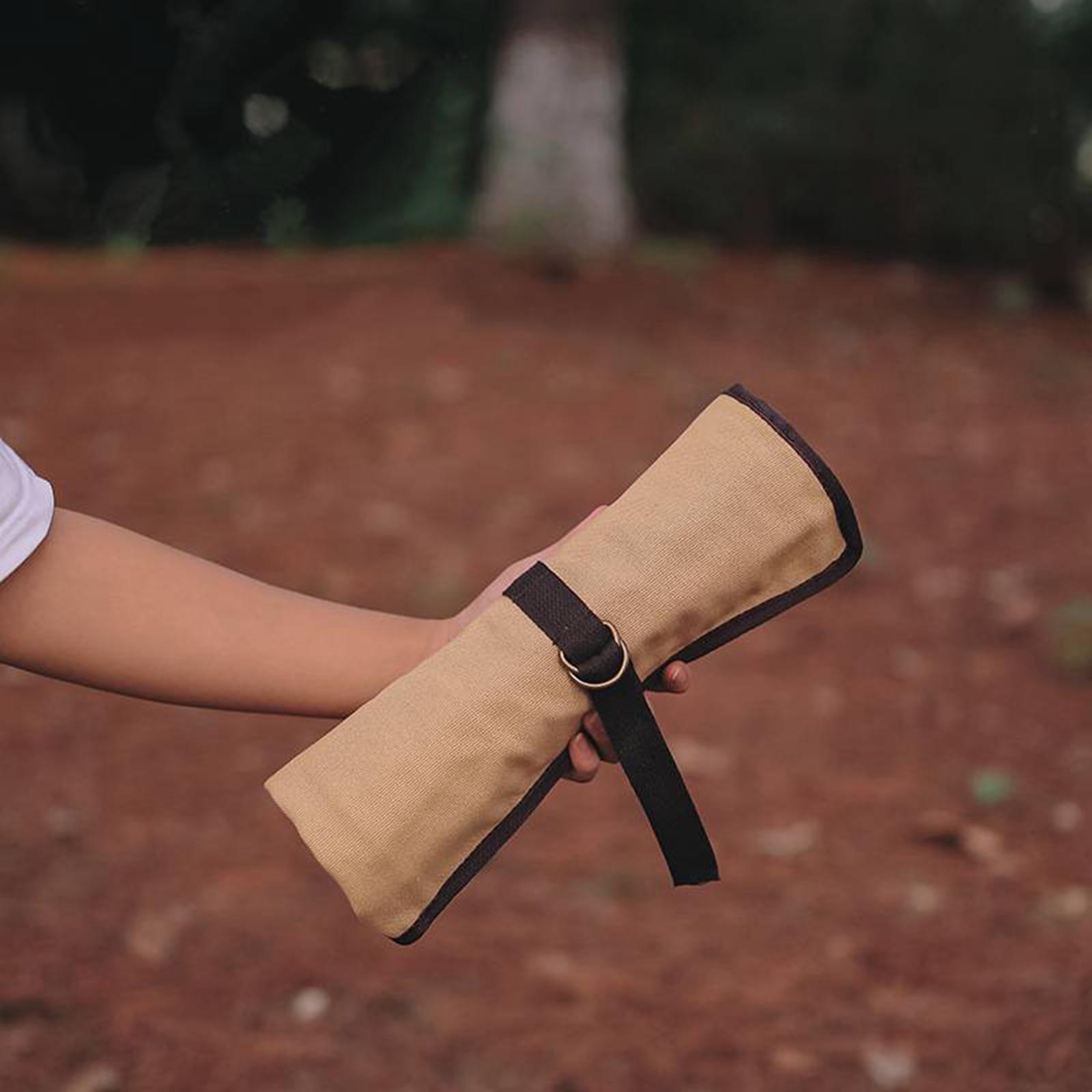 Tas Gulung Peralatan Makan Por - Camping Cooking Utensil Holder ulasan dan harga