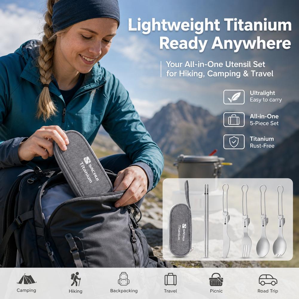 Set Peralatan Makan Titanium u - Camp Spork Set ulasan dan harga