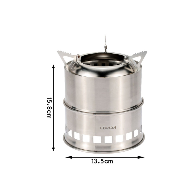 Lixada kompor kayu Stainless S - Camping Cooking System ulasan dan harga