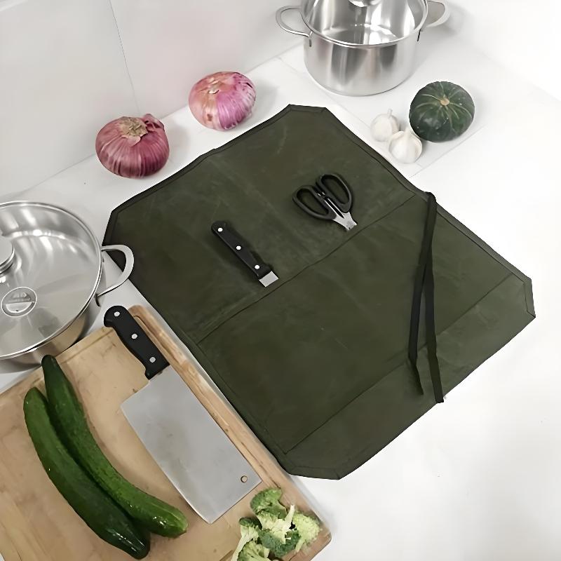 Tas Pisau Koki dari Kanvas Ber - Camping Cooking Utensil Holder ulasan dan harga