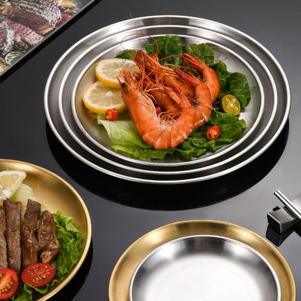 8 Buah Piring Makan Logam Baja - Camping Cooking Meals ulasan dan harga