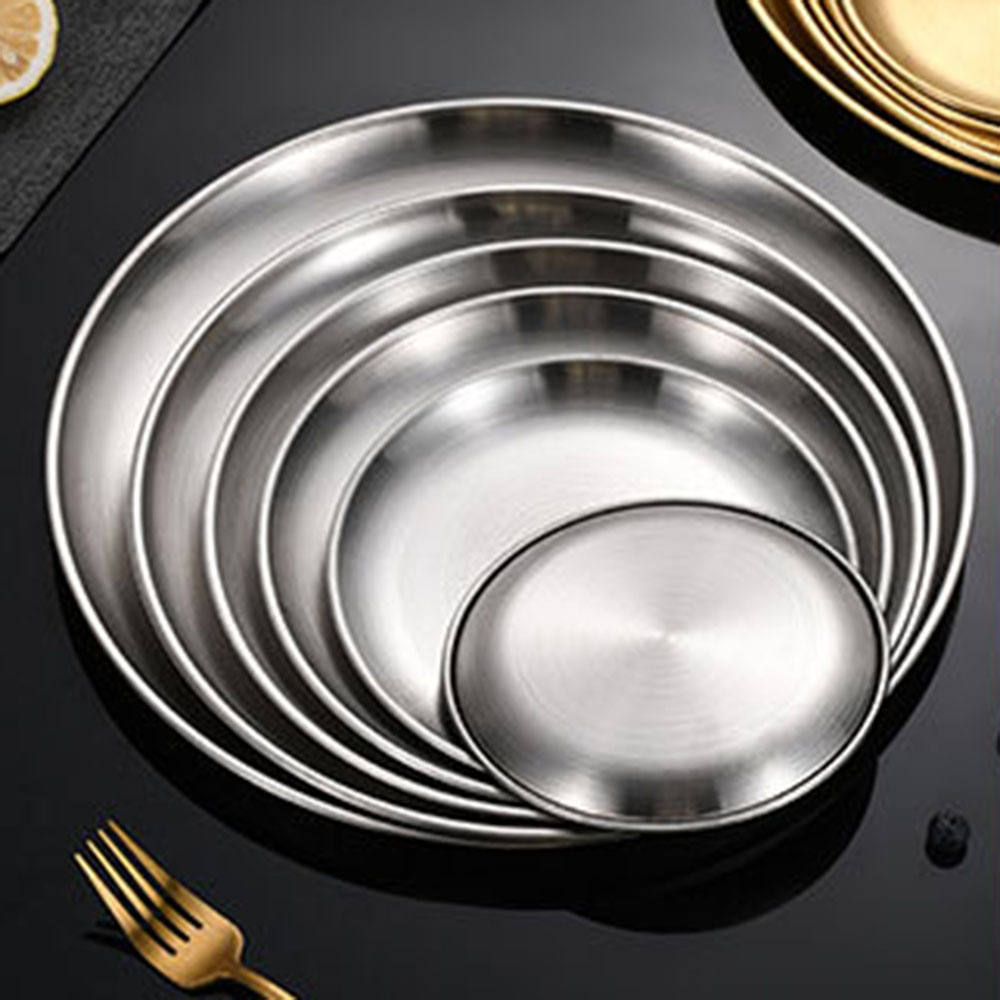 8 Buah Piring Makan Logam Baja - Camping Cooking Meals ulasan dan harga