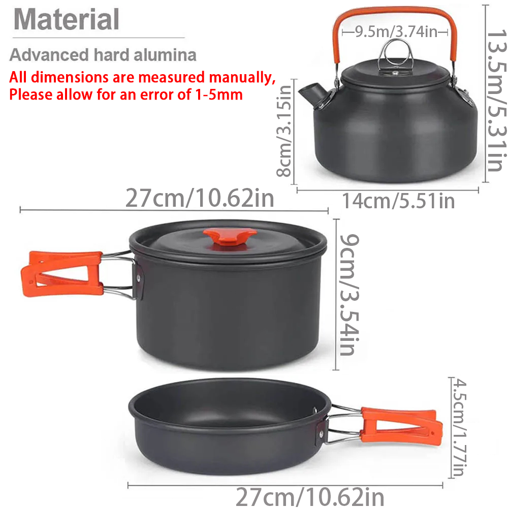 1 Buah/1Set Peralatan Masak Be - Camping Cooking Pots And Pans ulasan dan harga