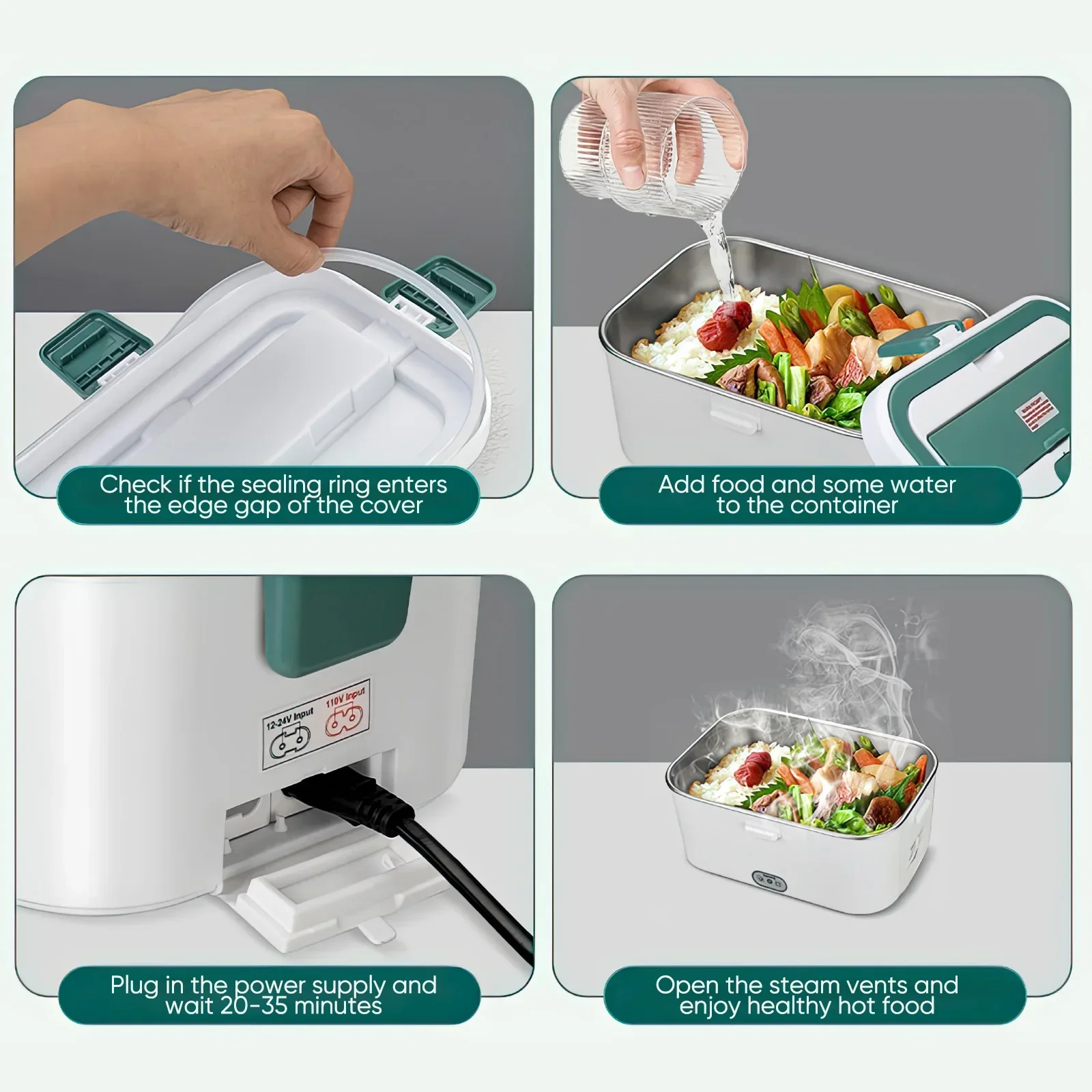 Kotak makan siang listrik, pen - Camping Cooking Food ulasan dan harga