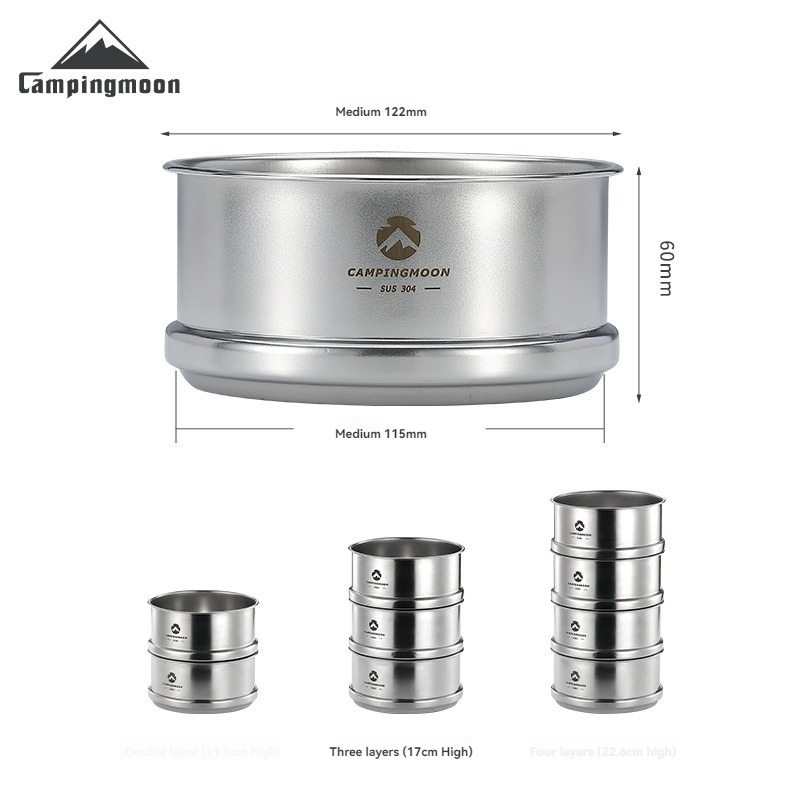 CAMPINGMOON Xiao Long Bao, nam - Camping Cooking System ulasan dan harga