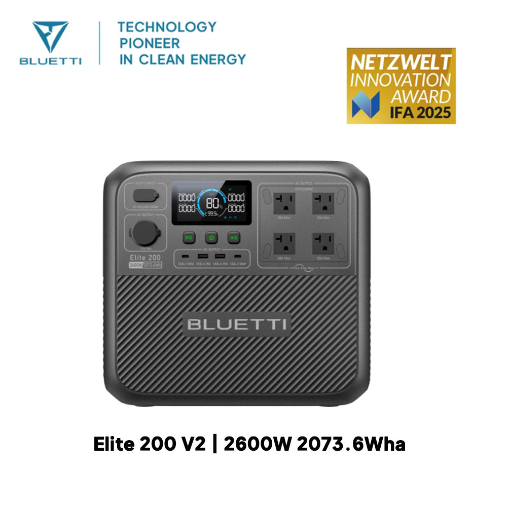 【Renew】BLUETTI Elite 200 V2 St - Solar Oven Camp ulasan dan harga