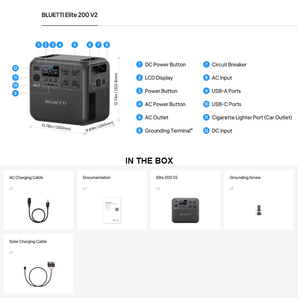 【Renew】BLUETTI Elite 200 V2 St - Solar Oven Camp ulasan dan harga