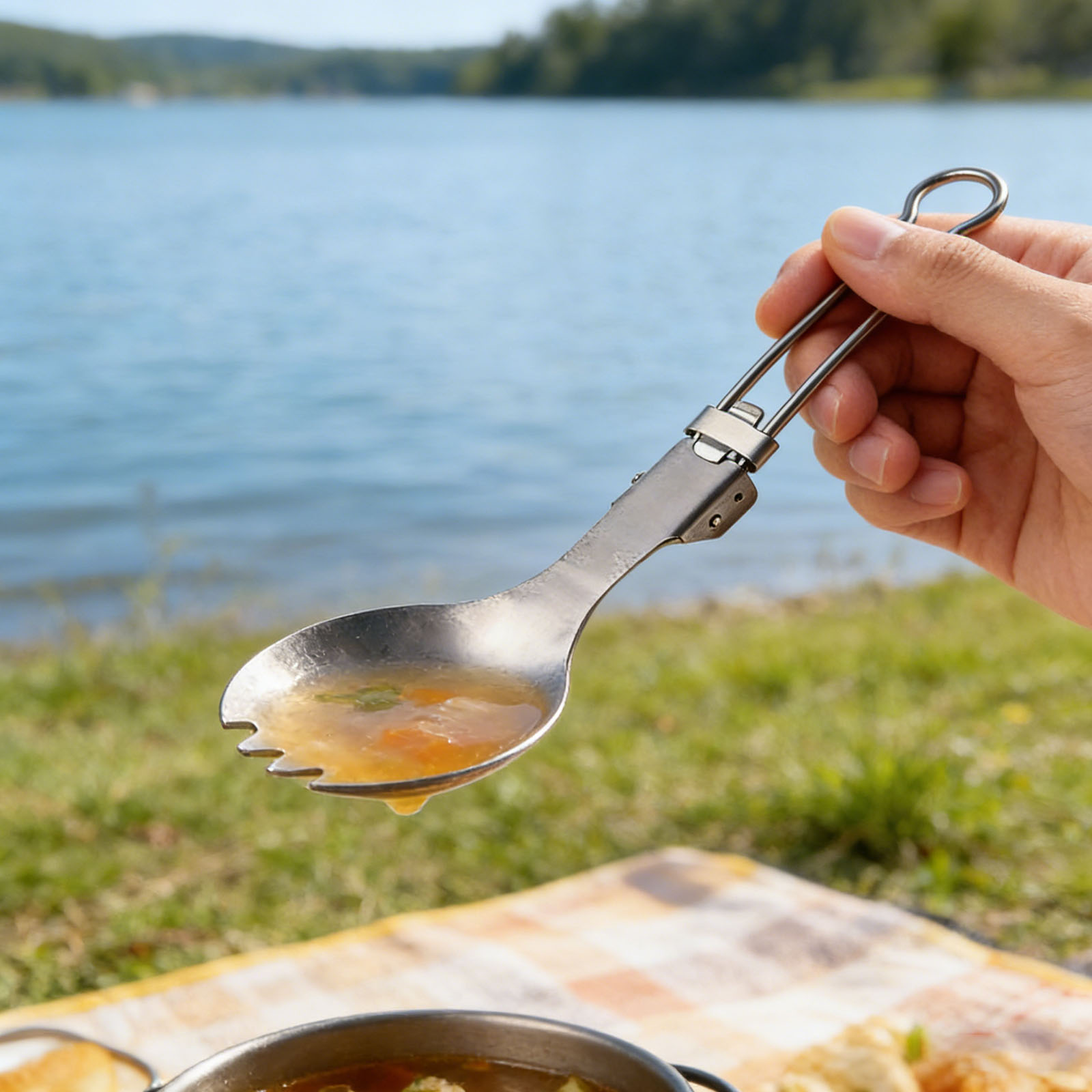 Set Peralatan Makan Lipat Tita - Camp Spork Set ulasan dan harga