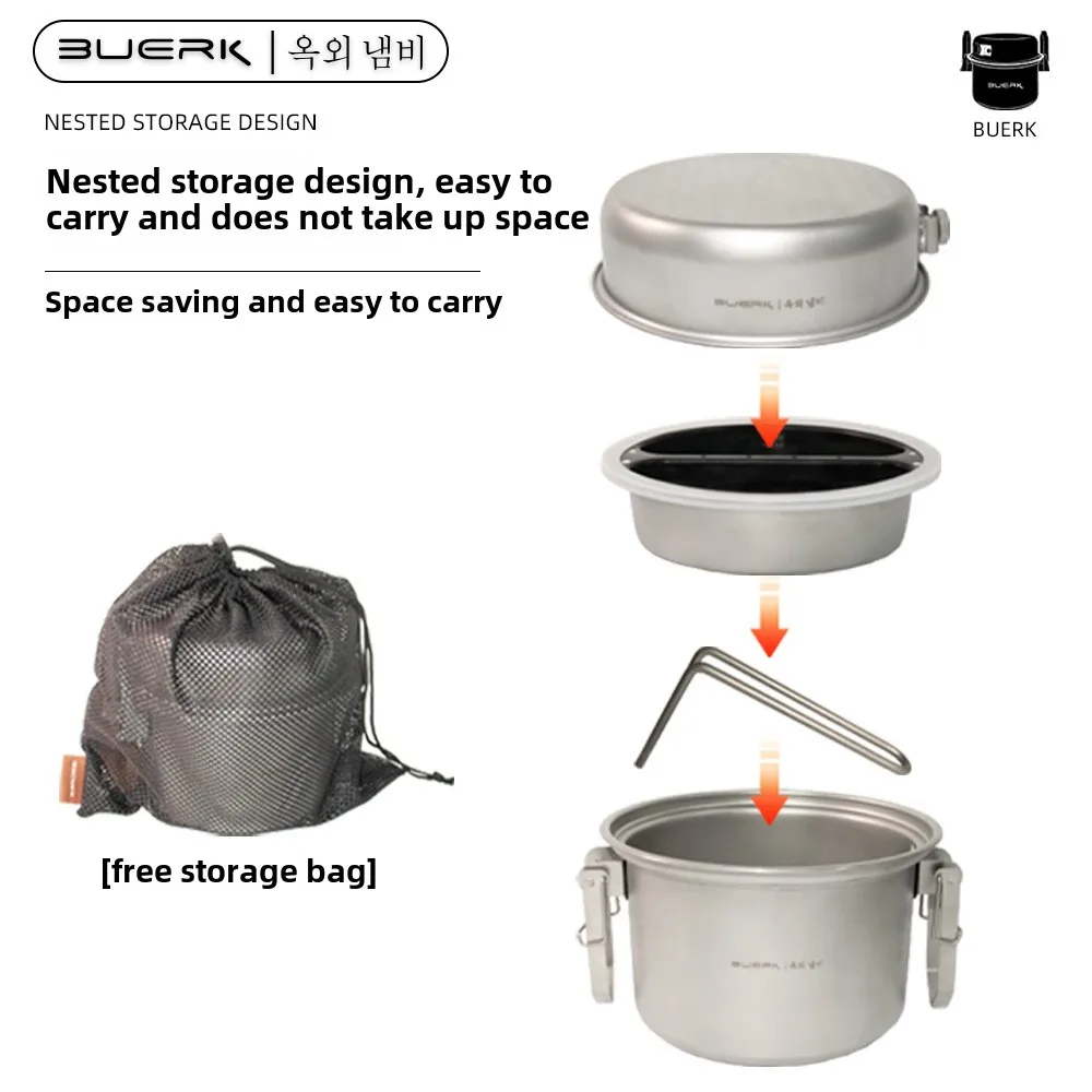 Panci kukus multifungsi untuk  - Camping Cooking System ulasan dan harga