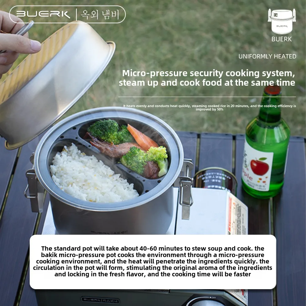Panci kukus multifungsi untuk  - Camping Cooking System ulasan dan harga