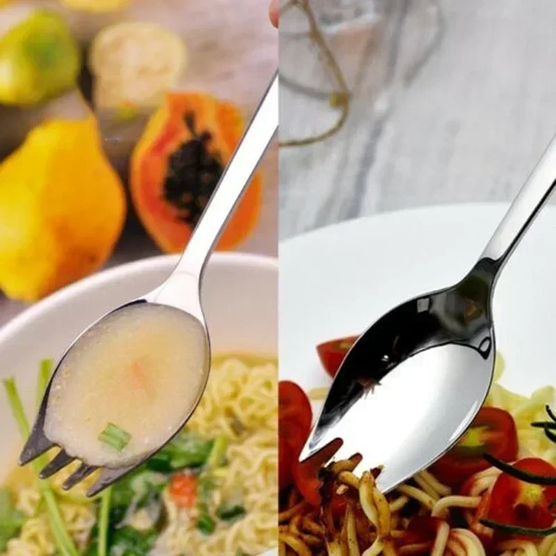 5 Buah Set Spork Sendok Sup Pe - Camp Spork Set ulasan dan harga