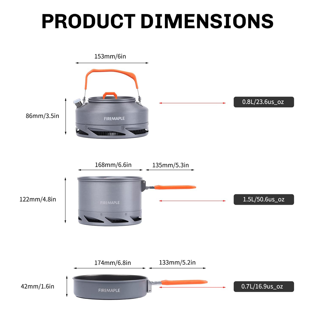 Peralatan Masak Berkemah Maple - Camping Cooking Pots And Pans ulasan dan harga