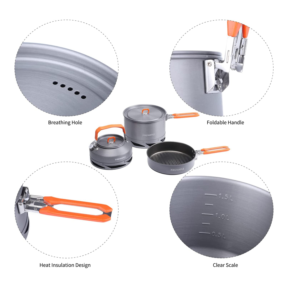 Peralatan Masak Berkemah Maple - Camping Cooking Pots And Pans ulasan dan harga