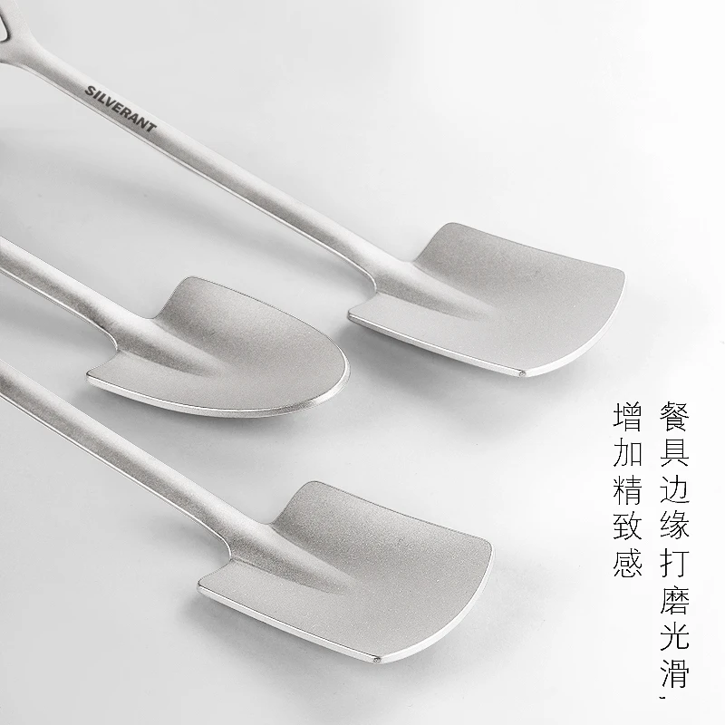 EDC Titanium Portabel Sekop Be - Camping Cooking Food ulasan dan harga