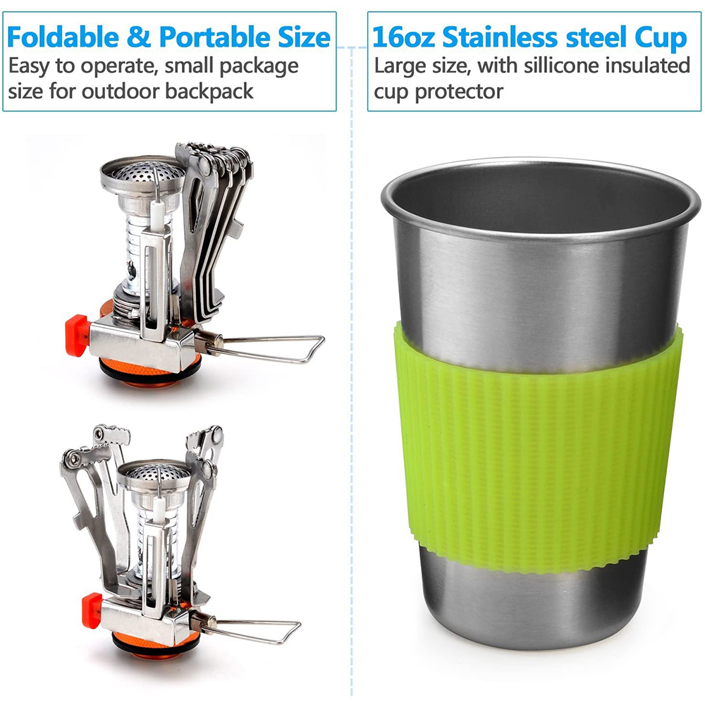 Kit Peralatan Masak Berkemah d - Camping Cooking Pots And Pans ulasan dan harga
