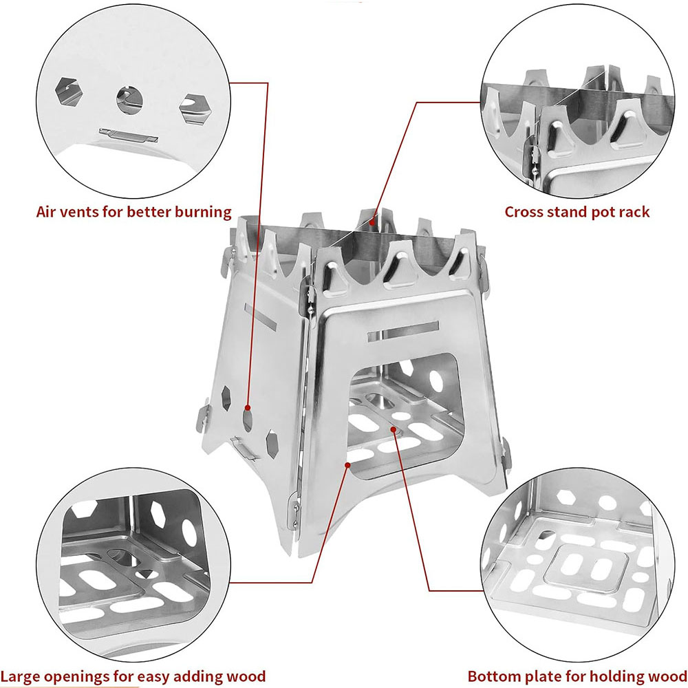 Kompor kayu Kemah portabel, ko - Camping Cooking System ulasan dan harga