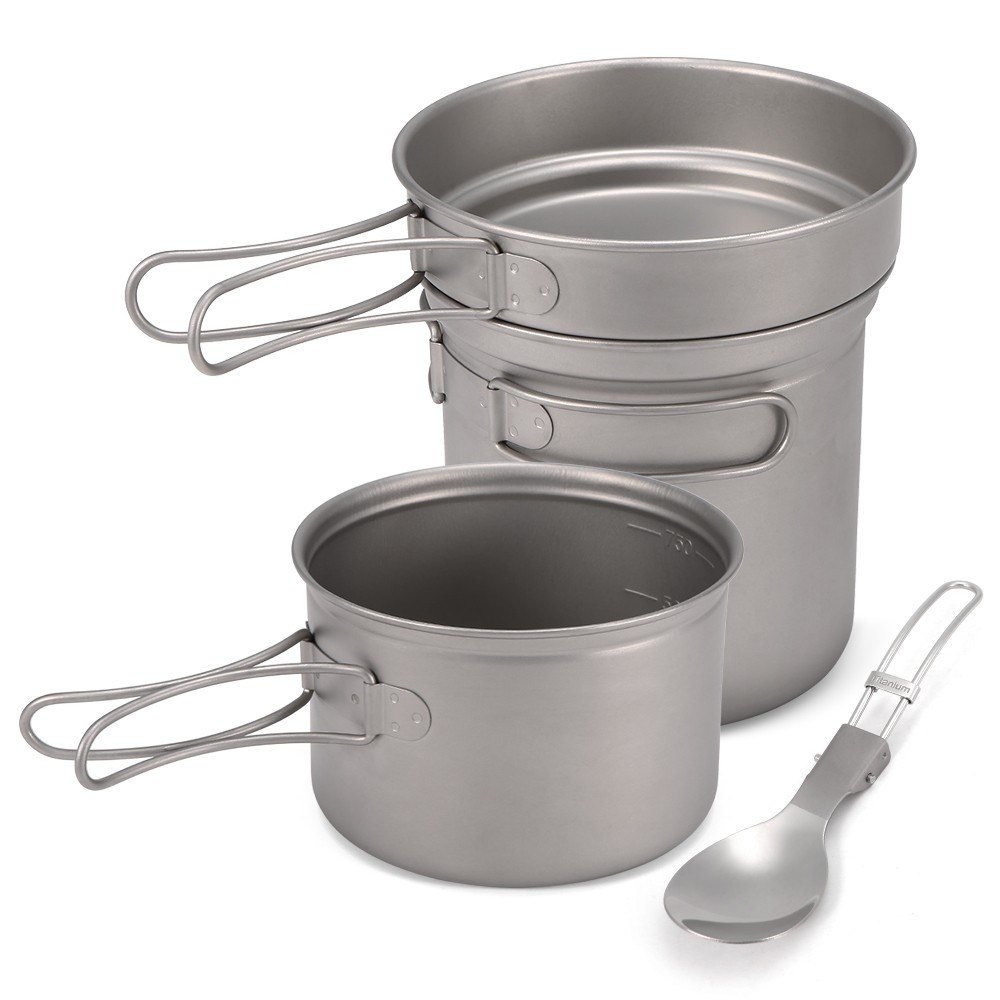 Set Peralatan Masak Camping Ti - Camp Spork Set ulasan dan harga