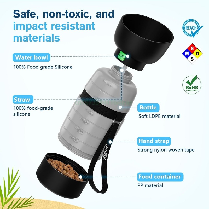 Botol Air Anjing 650ML dengan  - Camping Cooking Food ulasan dan harga