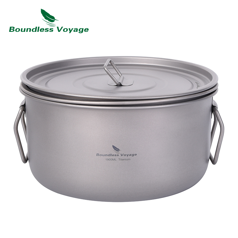 Boundless Voyage panci masak b - Camping Cooking Pots And Pans ulasan dan harga